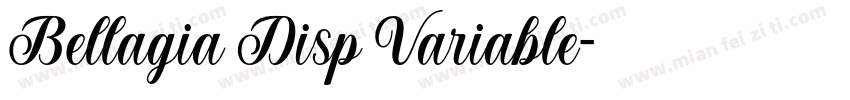 Bellagia Disp Variable字体转换